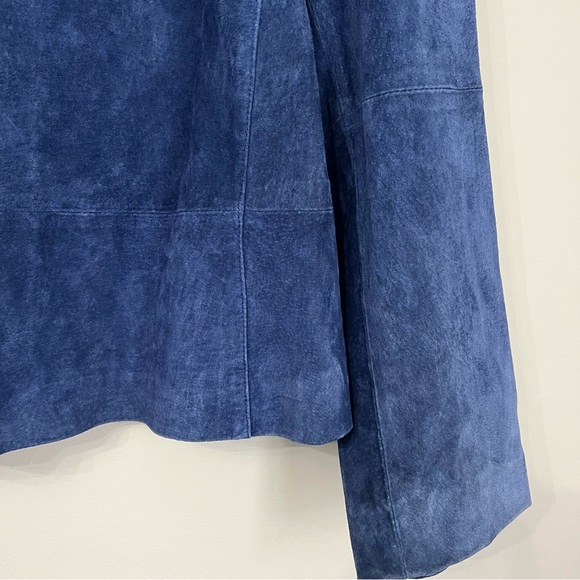 *SOLD*Vintage Clio Blue Suede Jacket Size 14 - Picture 4 of 15